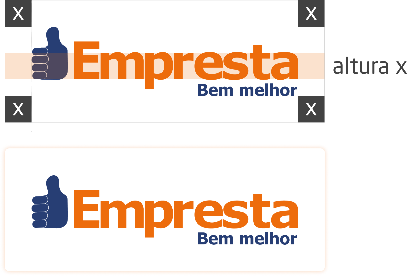 zona de proteção da logo